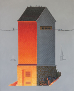 André Schulze, Stromhaus, 80 x 65 cm