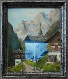 Bergkapelle, 1949/2019, Joh. Gutsmiedl, Öl auf Leinwand, 34x29cm