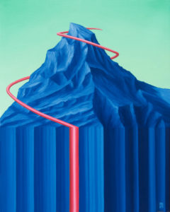 Magic Mountain, 2021, Öl auf Leinwand, 50x40cm