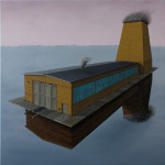 André Schulze, Fabrikhalle, 2012, 80x80cm