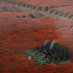 André Schulze, Forsthaus (Detail), 140x150cm