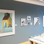 Ausstellungsansicht "Neue Bilder", Malerei von André Schulze, Dresden