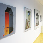 Ausstellungsansicht "Neue Bilder", Malerei von André Schulze, Dresden