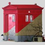 André Schulze, Grapkapelle (Paris Montmartre), 130 x 150cm