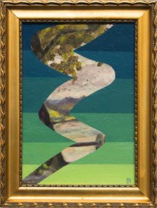 Strokes, 2021, Öl auf Holz, 36x27cm