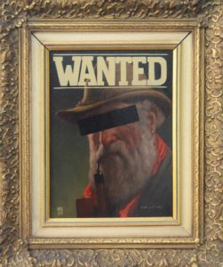 Wanted, 2021, sign. F.H.Brühne, 38x32cm